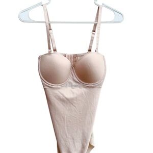 Nicole Miller Blush Nude Underwire Shaping Bodysuit